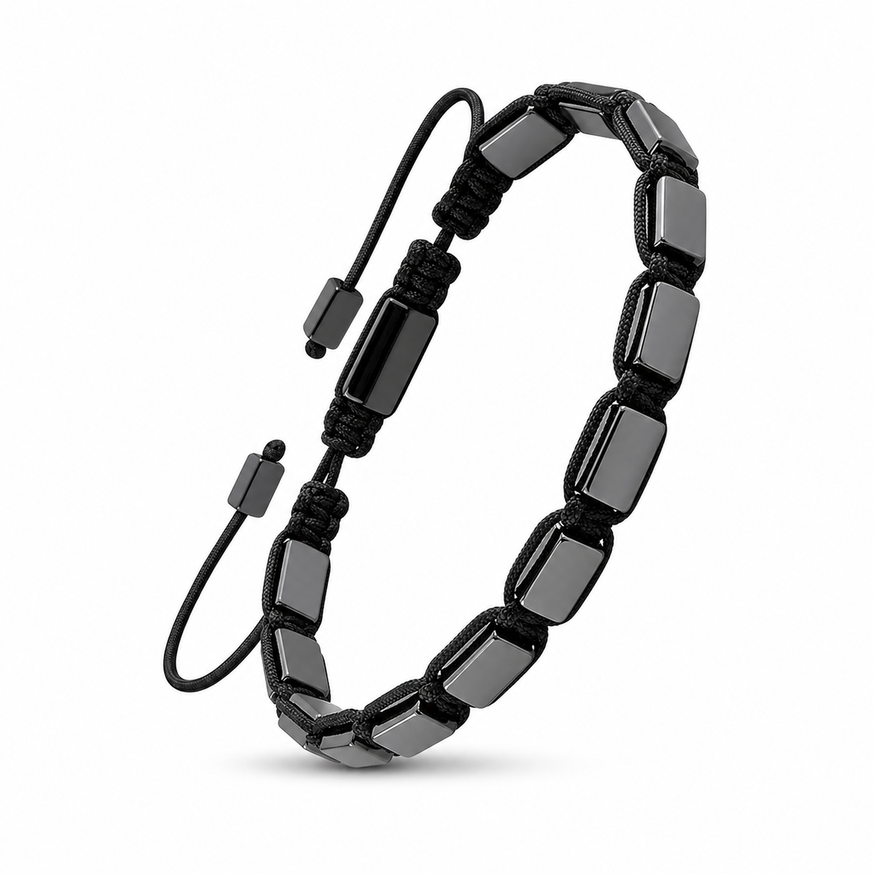 Bracelet ajustable classique en hématite pour hommes Hematiteforce