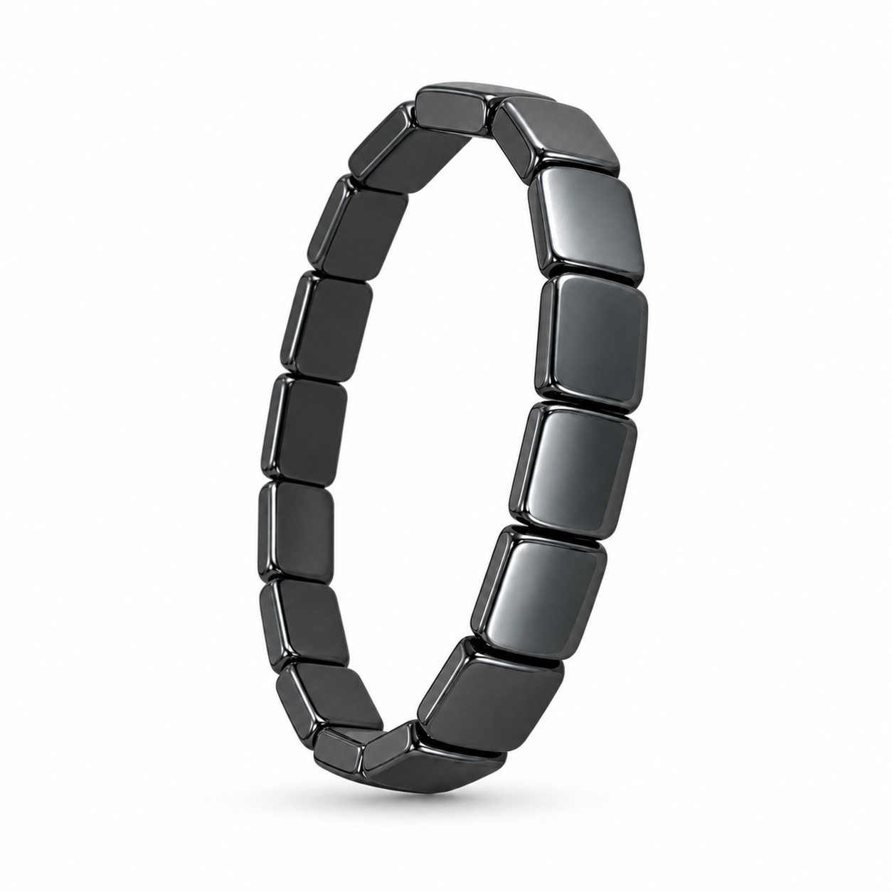 HematiteForce Iron Core Stretch Hematite Bracelet for Men
