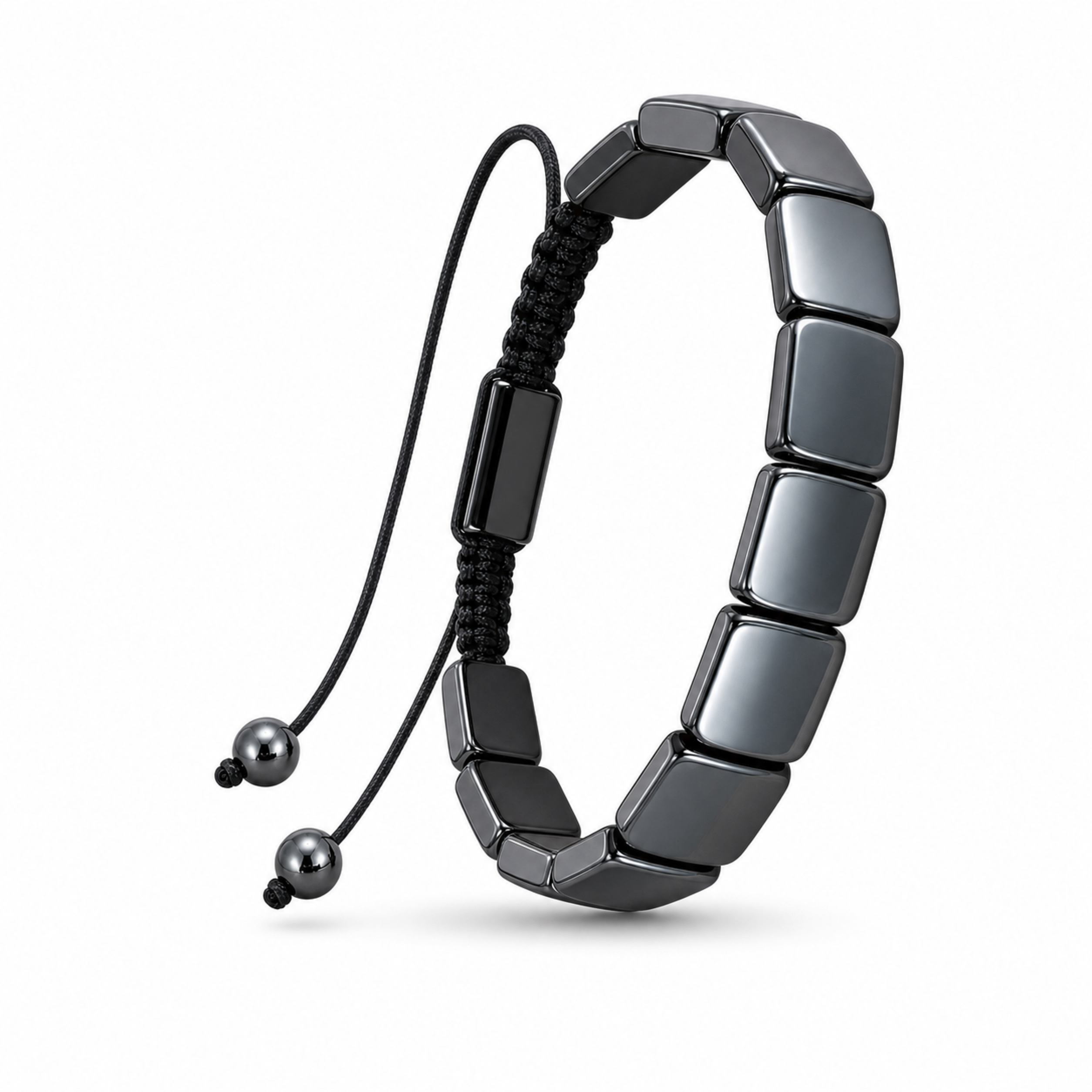 HematiteForce Iron Resolve Adjustable Hematite Bracelet for Men