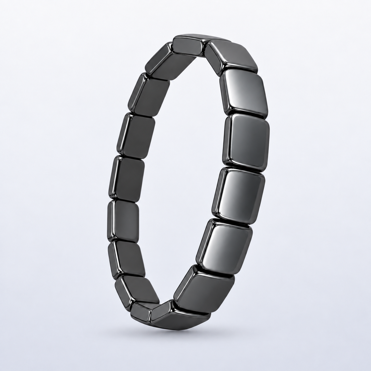 Iron Core Adjustable Hematite Bracelet for Men