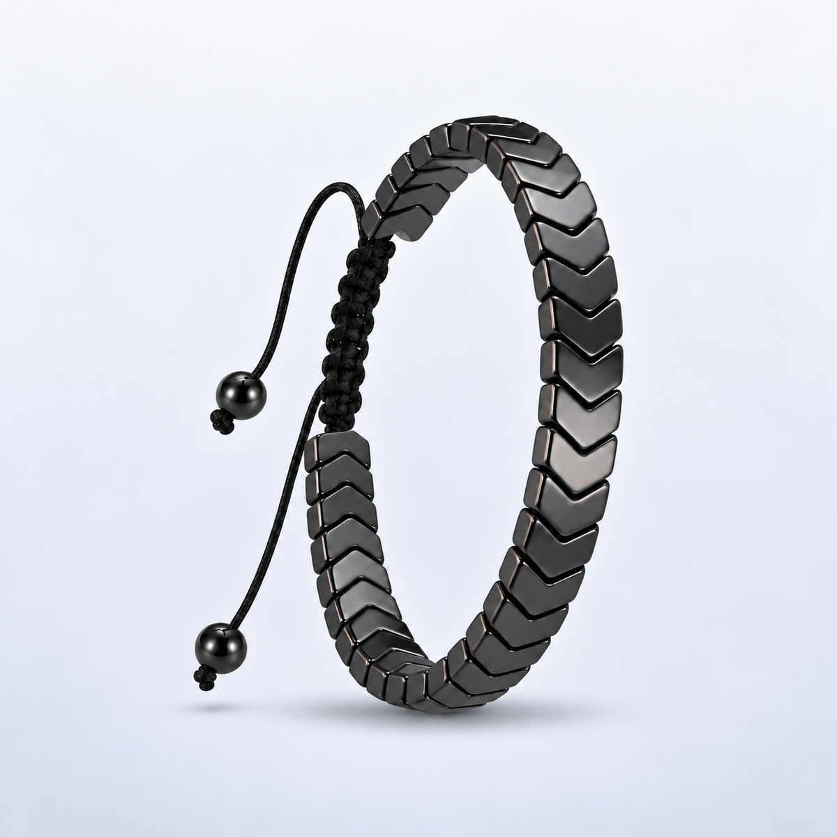 Iron Vanguard Adjustable Hematite Bracelet for Men