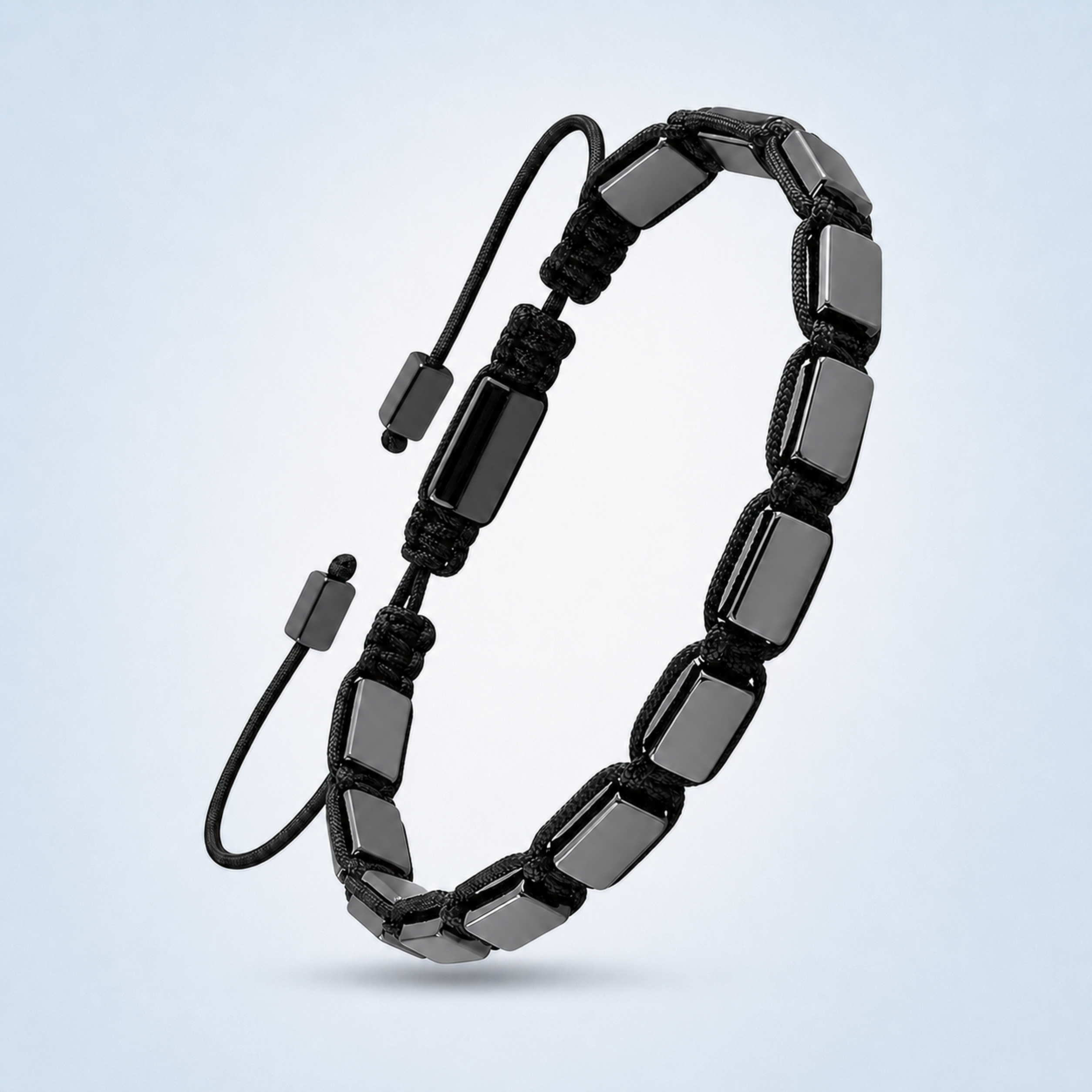 Bracelet ajustable classique en hématite pour hommes Hematiteforce