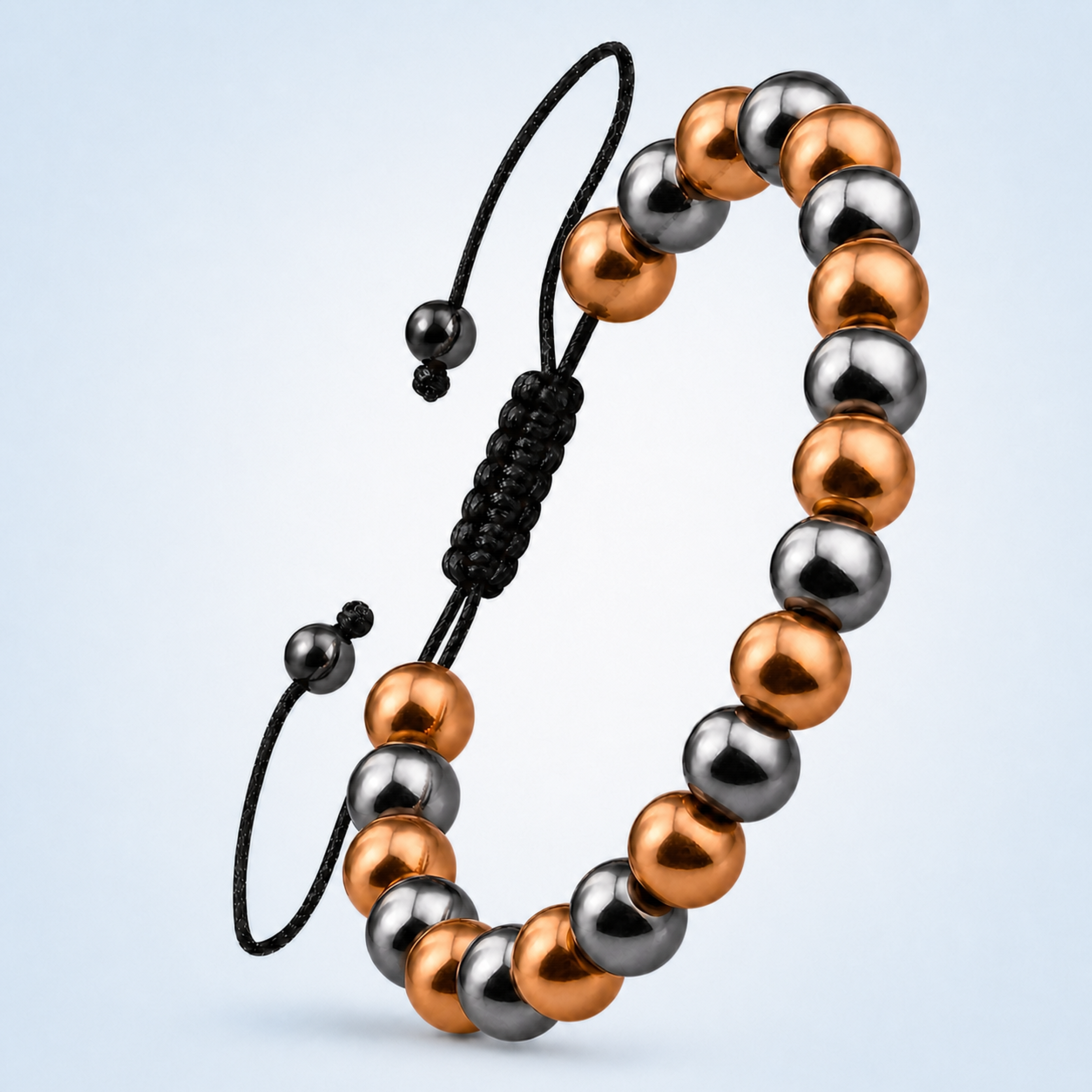 Bracelet ajustable classique en hématite pour hommes Hematiteforce