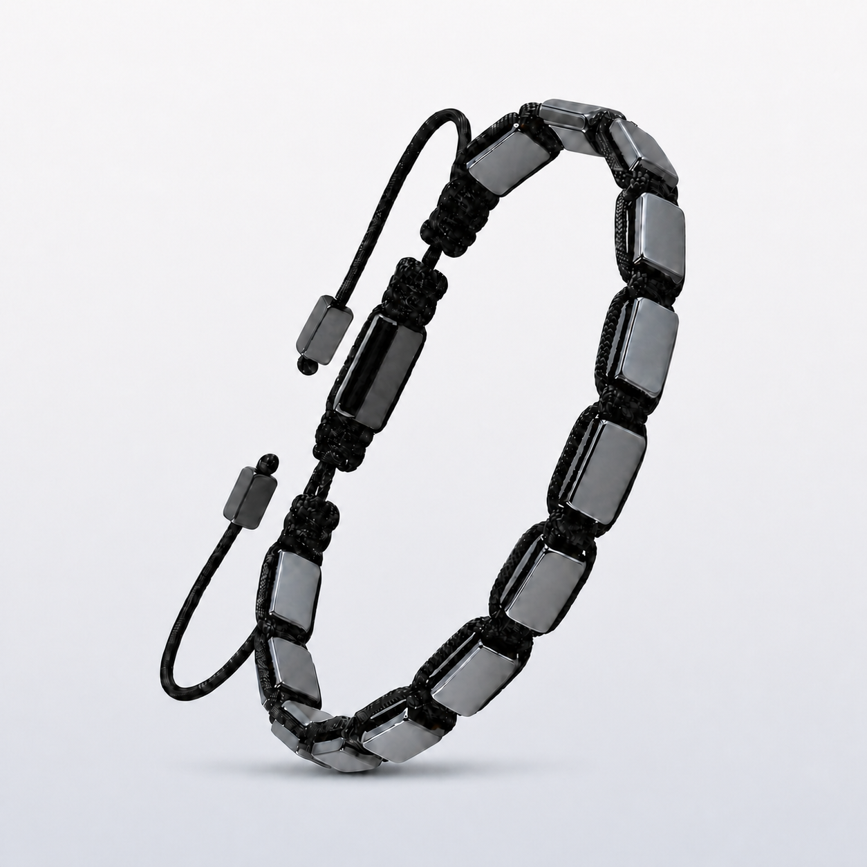 Hematiteforce Classic Adjustable Hematite Bracelet for Men