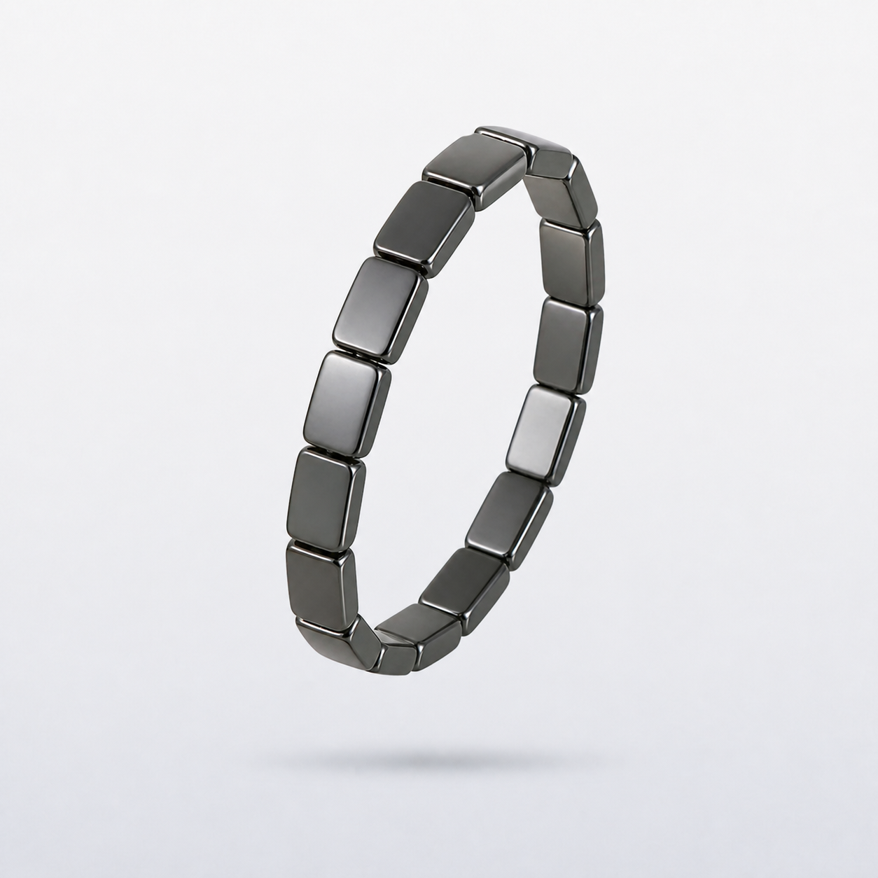 HematiteForce Iron Core Stretch Hematite Bracelet for Men