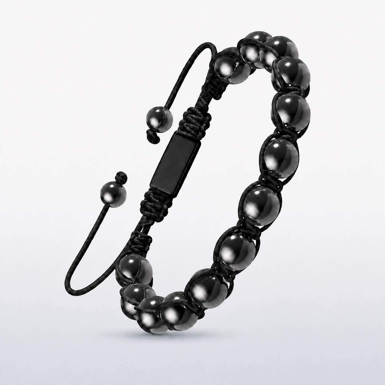 HematiteForce Iron Core Stretch Hematite Bracelet for Men