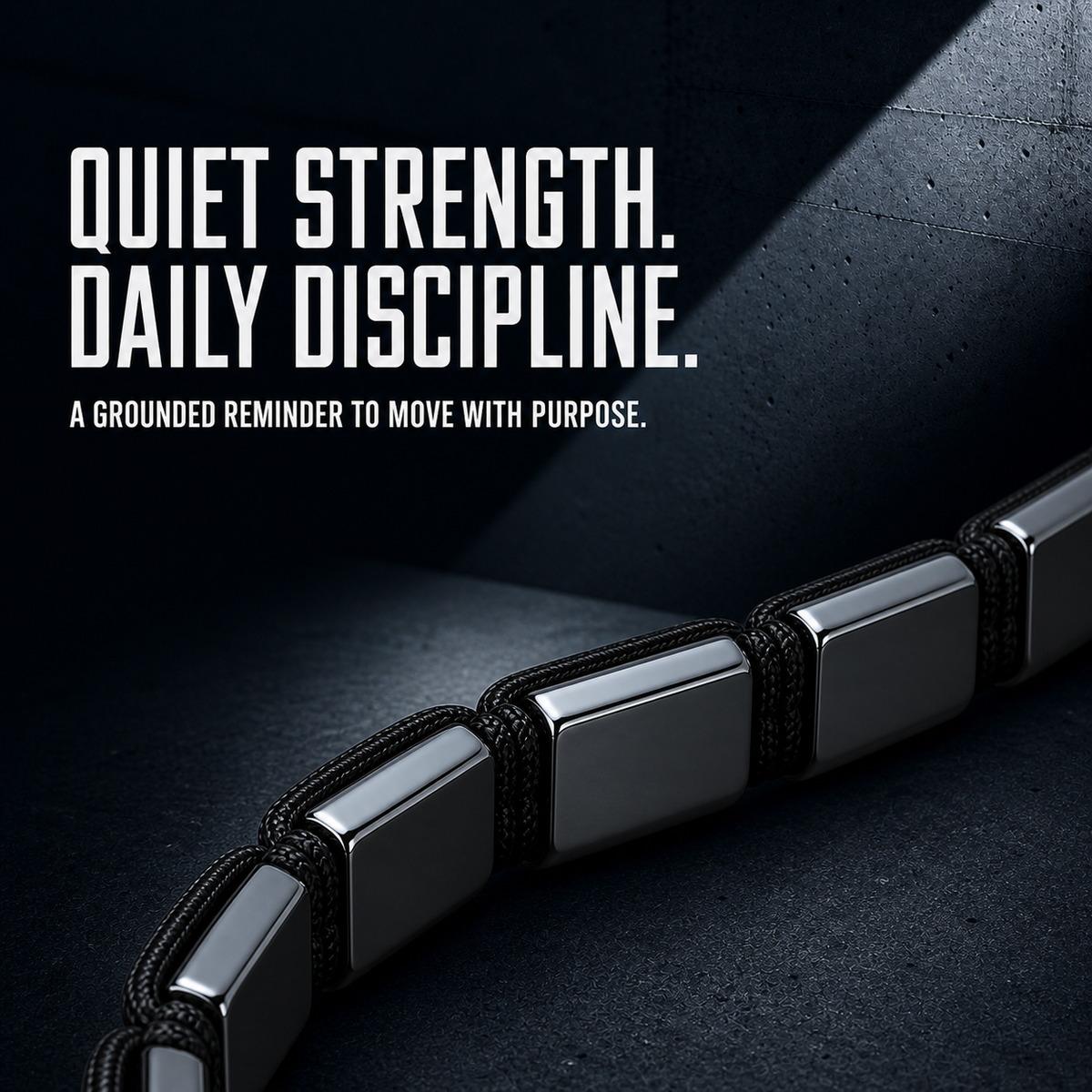 Hematiteforce Classic Adjustable Hematite Bracelet for Men