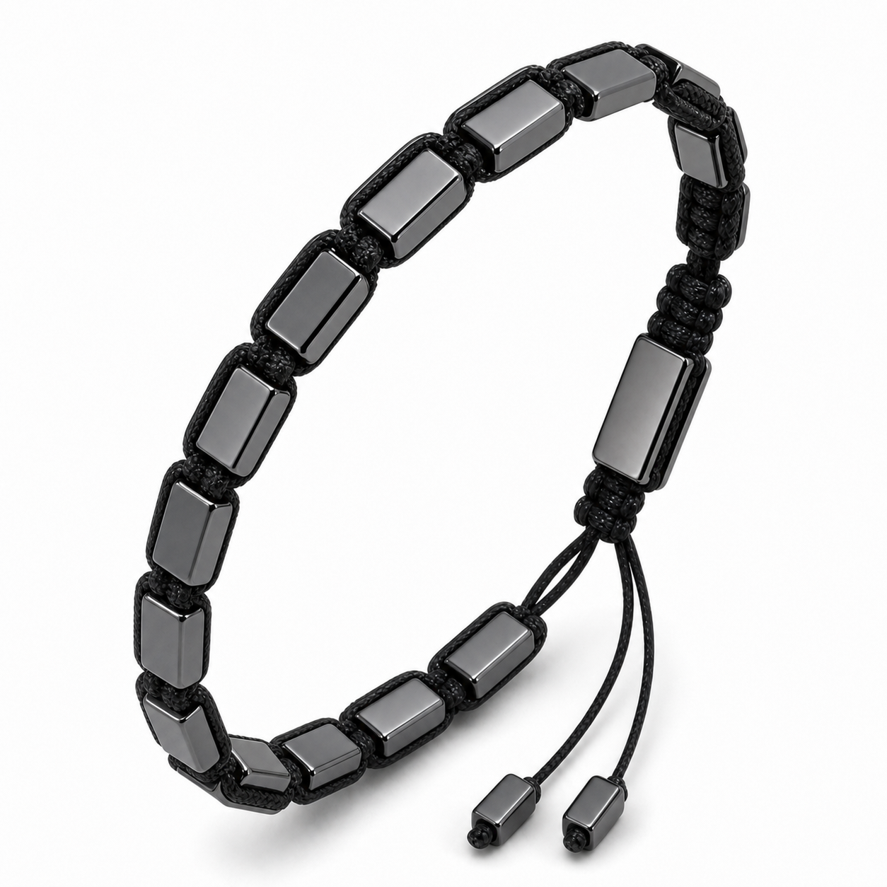 Hematiteforce Classic Adjustable Hematite Bracelet for Men