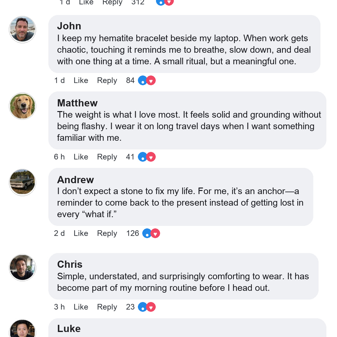 Customer stories about grounding and everyday calm
